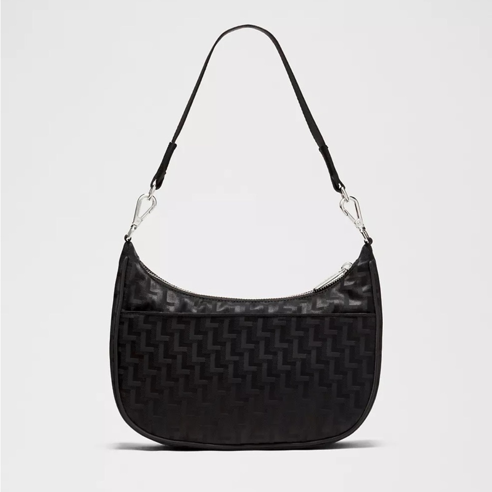 ❤️ Lululemon City Essentials Small Shoulder Bag 3L Monogram Jacquard BLACK - Picture 4 of 8